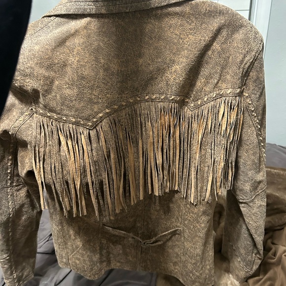 Cripple creek vintage leather fringe jacket - Picture 2 of 2